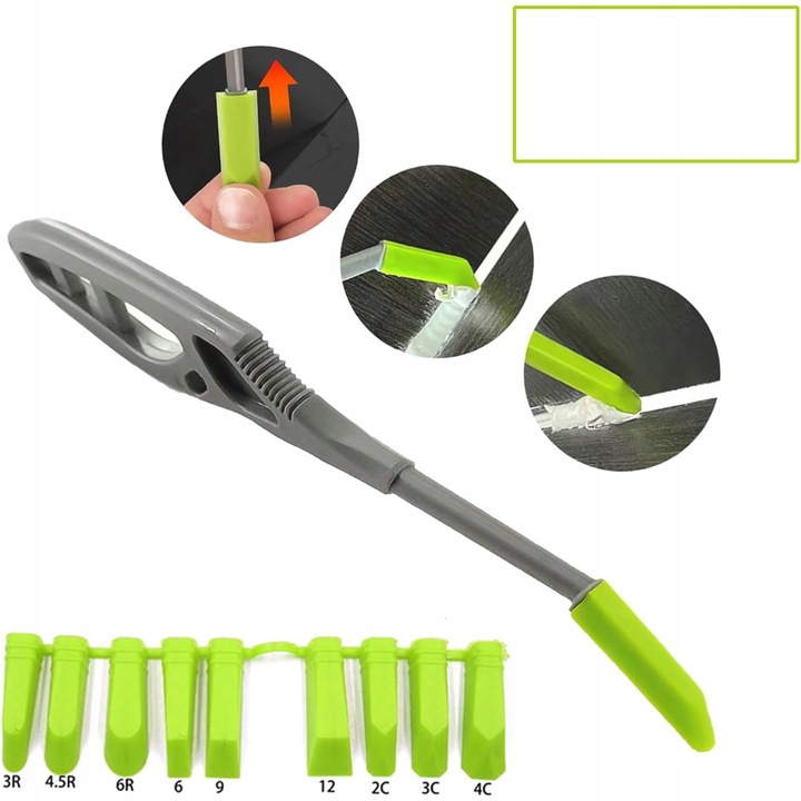 Kulki do Silikonu Fugowania Szpachelka do Trudnych Miejsc Zestaw