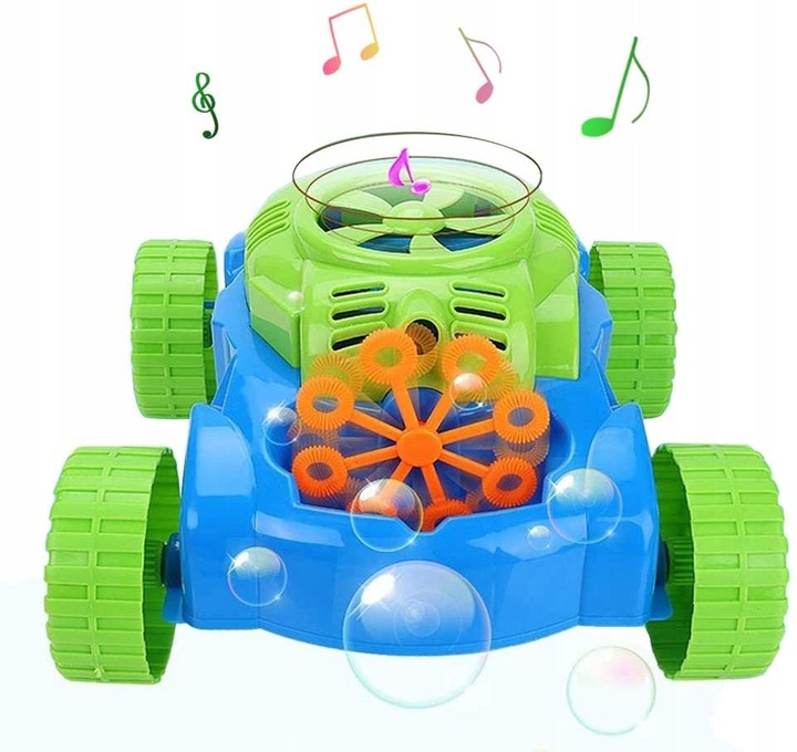 KOSIARKA NA BAŃKI MYDLANE JEŻDZI I PUSZCZA BAŃKI