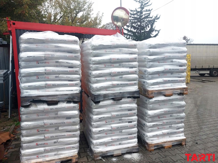 SÓL DROGOWA 25kg Przeciw GOŁOLEDZI na Parkingi Drogi Chodniki Chlorek