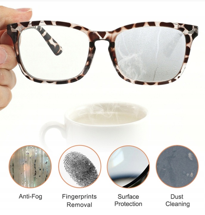 PŁYN ANTIFOG PRZECIW PAROWANIU OKULARÓW I GOGLI 3x 30ML + ŚCIERECZKI