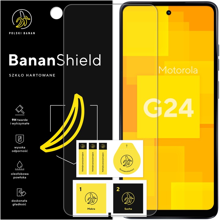 Szkło hartowane 9H BananShield do Motorola Moto G24