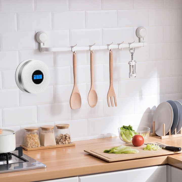 Czujnik Czadu i Dymu Detektor Tlenku Węgla Certyfikowany