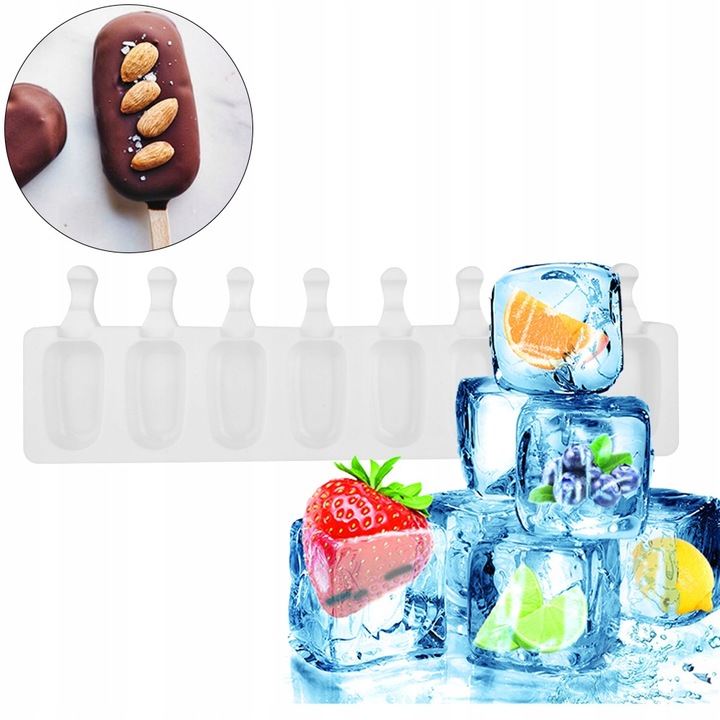 Forma silikonowa do lodów 8GN mała