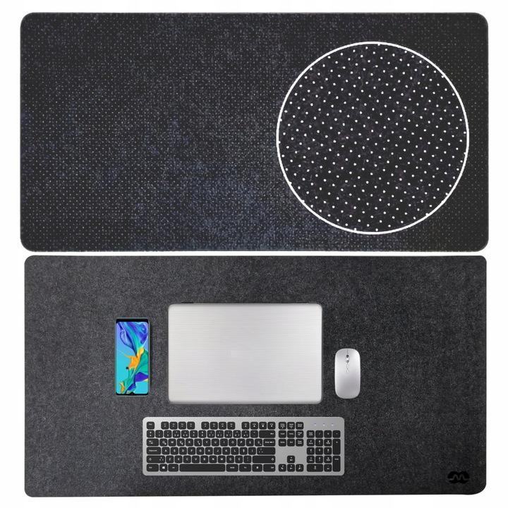 Podkładka pod myszkę MOZOS WOOL-PAD 1200x600mm Duża na całe biurko