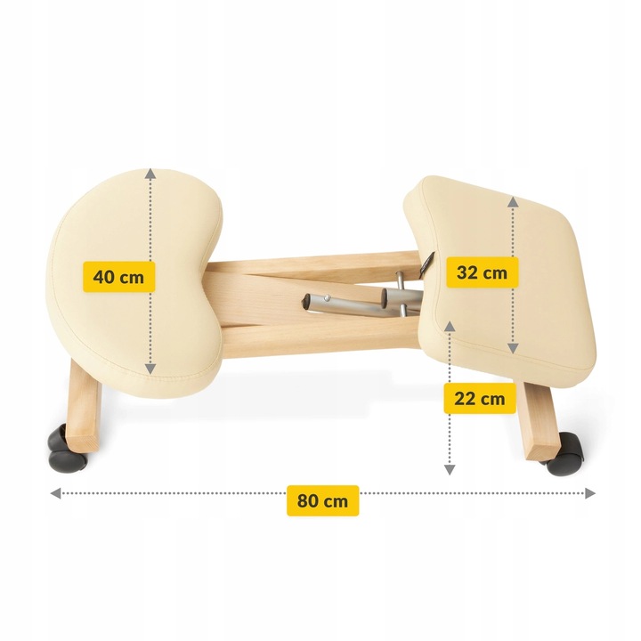 KLĘKOSIAD KLĘCZNIK KRZESŁO ERGONOMICZNE REGULOWANA WYSOKOŚĆ DO PRACY