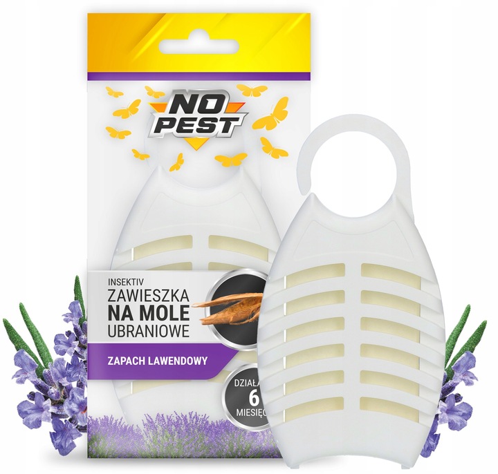 LAWENDOWA ZAWIESZKA ŚRODEK NA MOLE UBRANIOWE ODZIEŻOWE NO PEST (5 SZT)