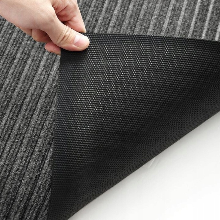 Wycieraczka mata do butów pod drzwi prążkowana szara zewnętrzna 120 x 180cm