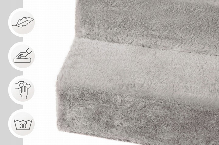 Schodki dla psa 3-stopnie tapicerowane szare podest dla psa do kanapy łóżka