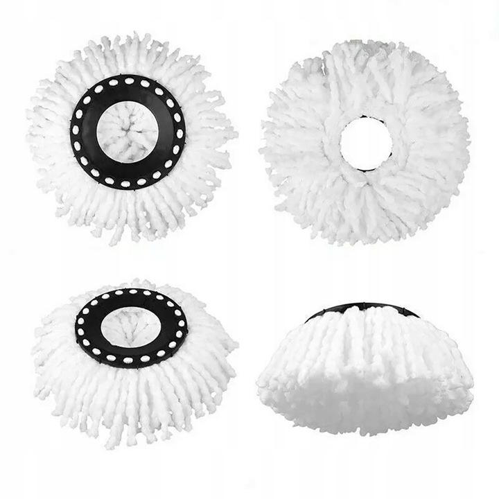 10x WKŁAD DO MOPA OBROTOWEGO CHŁONNA MIKROFIBRA OKRĄGŁY ZAPAS KOŃCÓWKA