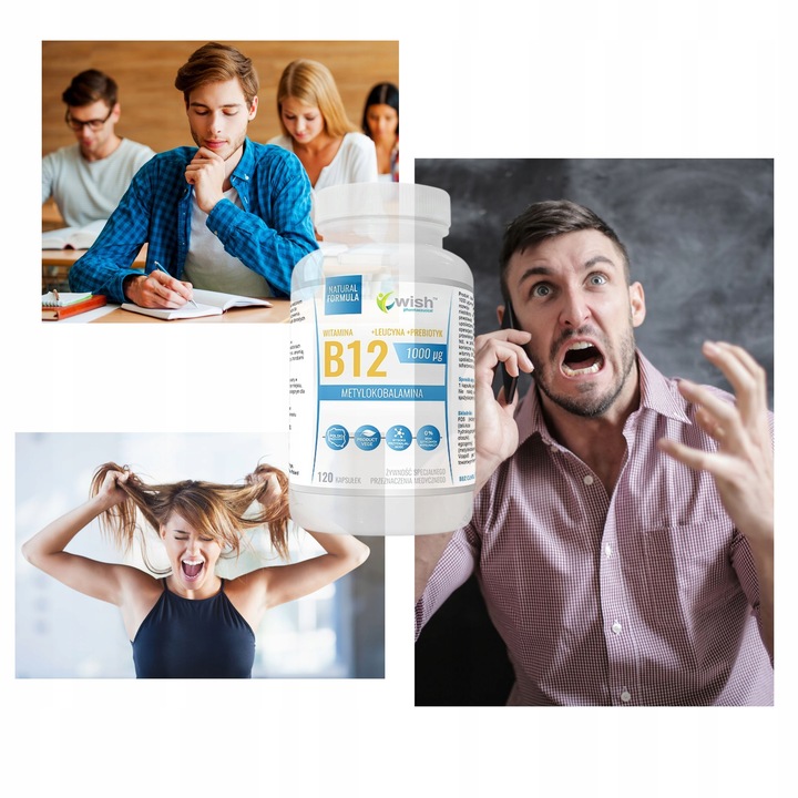 WITAMINA B12 METYLOKOBOLAMINA 1000µg 120KAPS WEGAN
