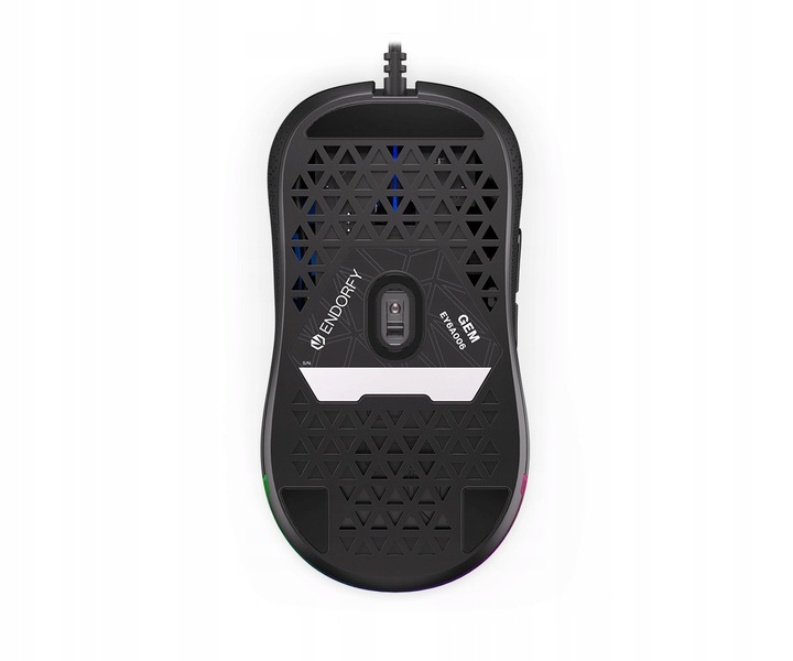 Mysz przewodowa dla gracza Endorfy GEM Black EY6A006 8000DPI ARGB USB 1,8 m