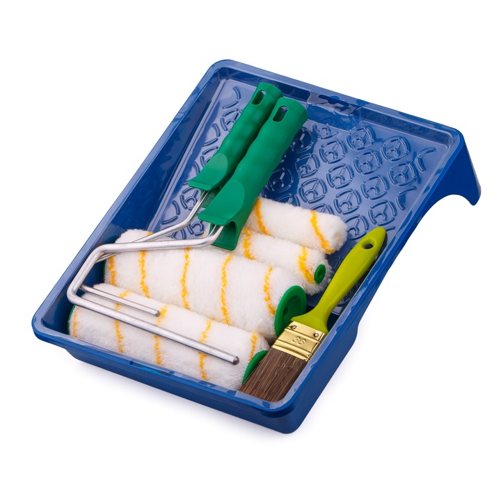 ZESTAW MALARSKI WAŁEK PĘDZEL KUWETA ŚCIANY SUFITY