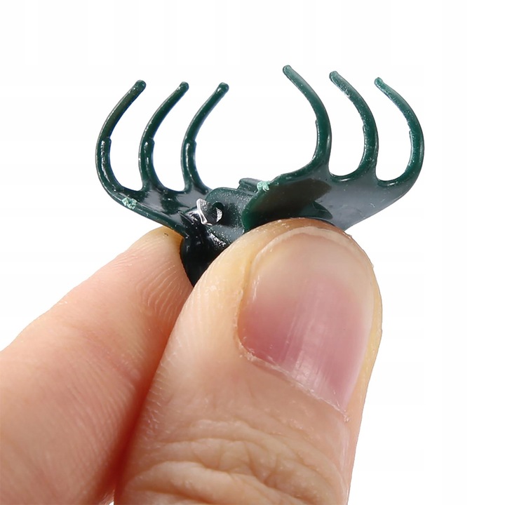 KLIPSY SPINKI DO ROŚLIN STORCZYKÓW CIEMNOZIELONE 100 SZT