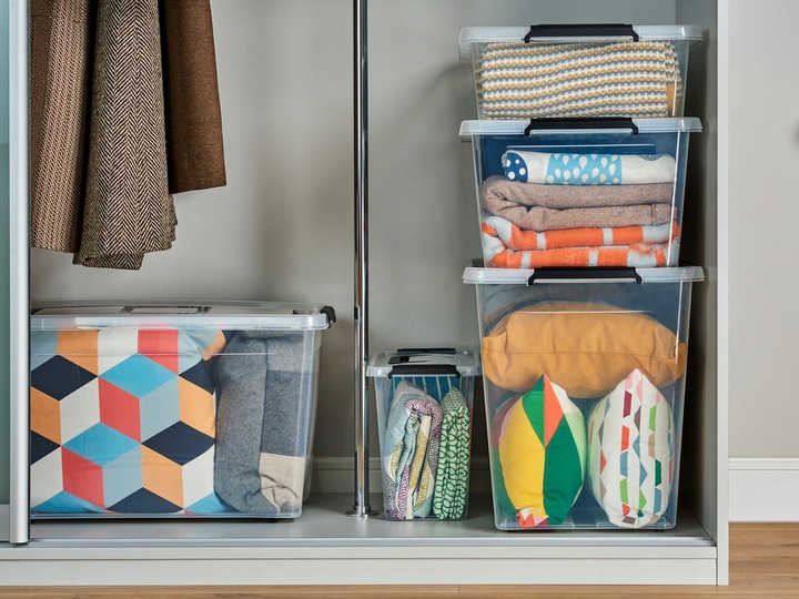 Pojemnik Plastikowy Przeźroczysty z Pokrywą 12,5L Pudełko Pudło