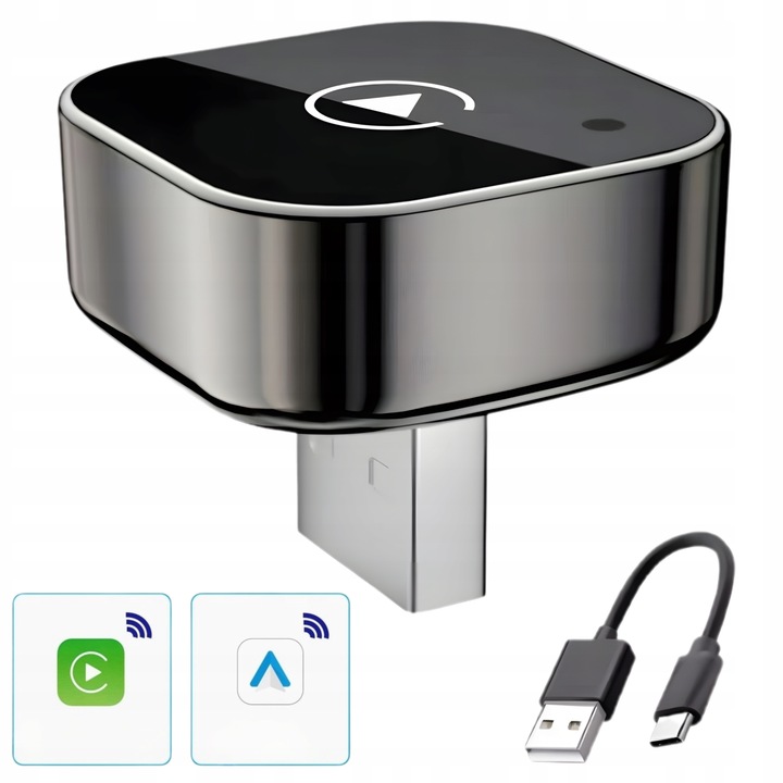 Adapter CarPlay Bezprzewodowy 5GHz Plug&Play iOS/Android Auto
