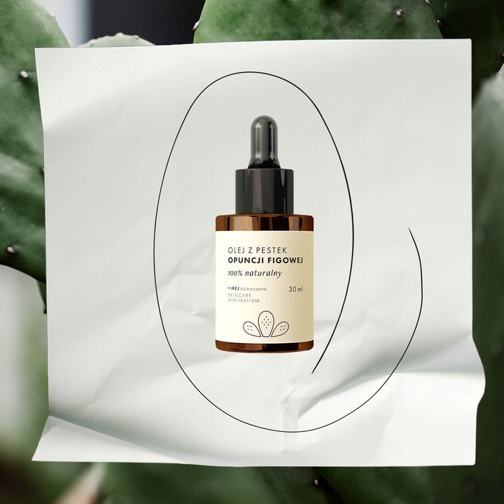 ~Hej dziewczyno, Olej z Opuncji Figowej, 100% BIO Organiczny, Premium, 30ml