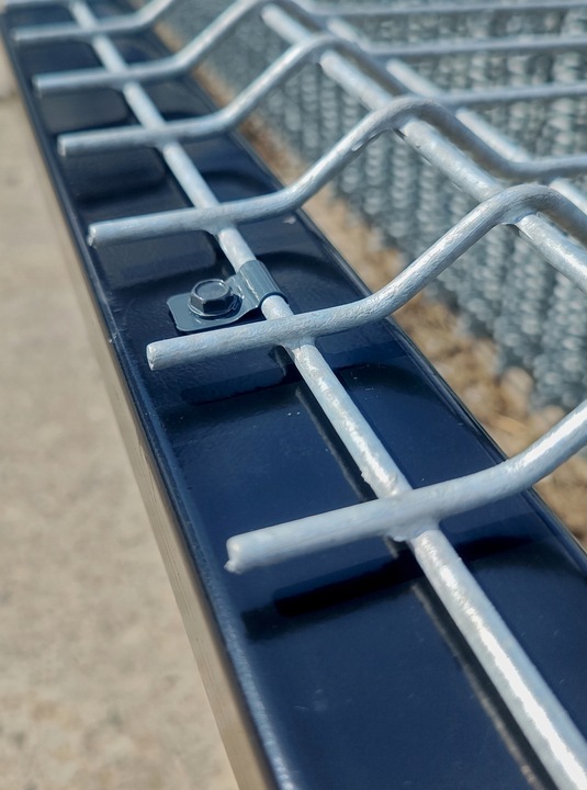 ZAWIJKA UCHWYT ZAPINKA do PANELI 100 szt + wkręty GRAFIT ANTRACYT RAL