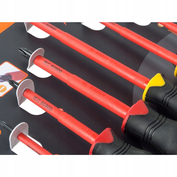 Wkrętaki izolowane śrubokręty VDE GS 1000V 6 szt. IEC 60900:2004