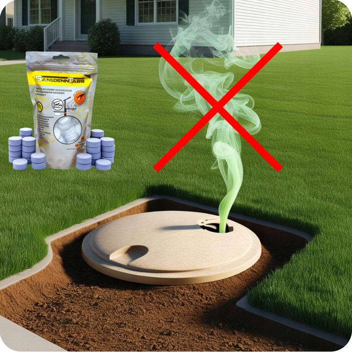 Tabletki bio bakterie do szamba oczyszczalni SANIDENN TAB 52 zapas na