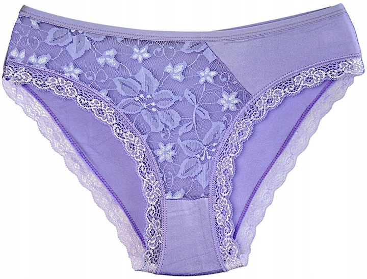 Majtki DAMSKIE figi bambusowe KORONKOWE zestaw 8 SZTUK rozmiar XL