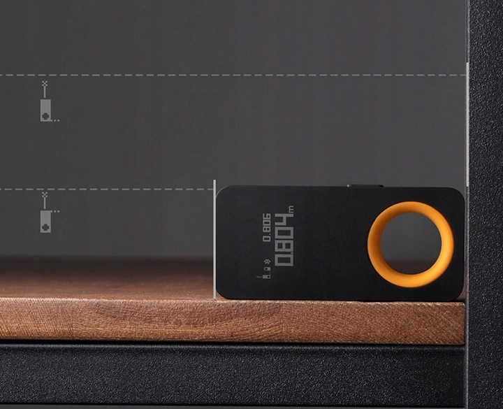 DALMIERZ LASEROWY CYFROWY MIERNIK ODLEGŁOŚCI SMART do 30m wyświetlacz OLED