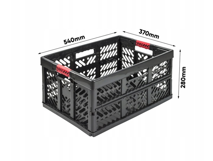 Składany kosz Keeeper BEN 45l z Soft Touch uchwytami grafit udźwig do