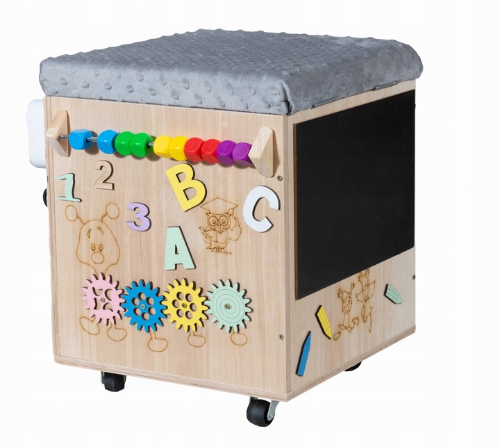 PUFA Manipulacyjna Na Zabawki Tablica Skrzynia