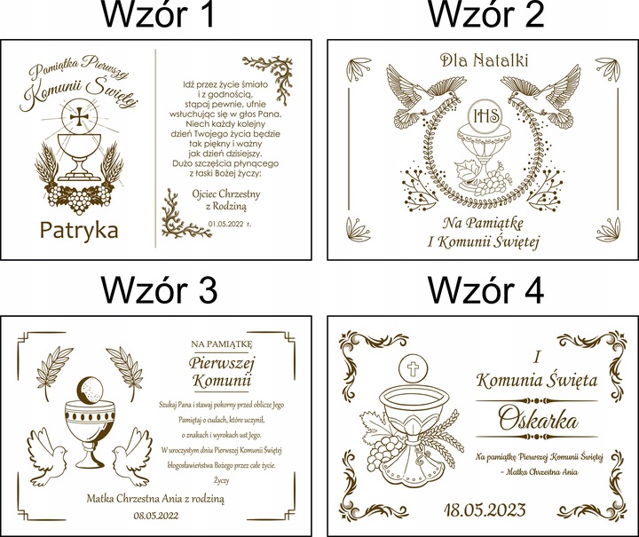 Prezent na KOMUNIE świętą pamiątka pudełko GRAWER Pamiątka Komunii