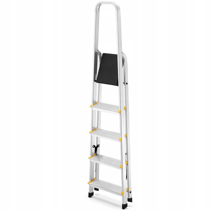 Drabina aluminiowa domowa jednostronna profesjonalna HIGHER 5 stopni