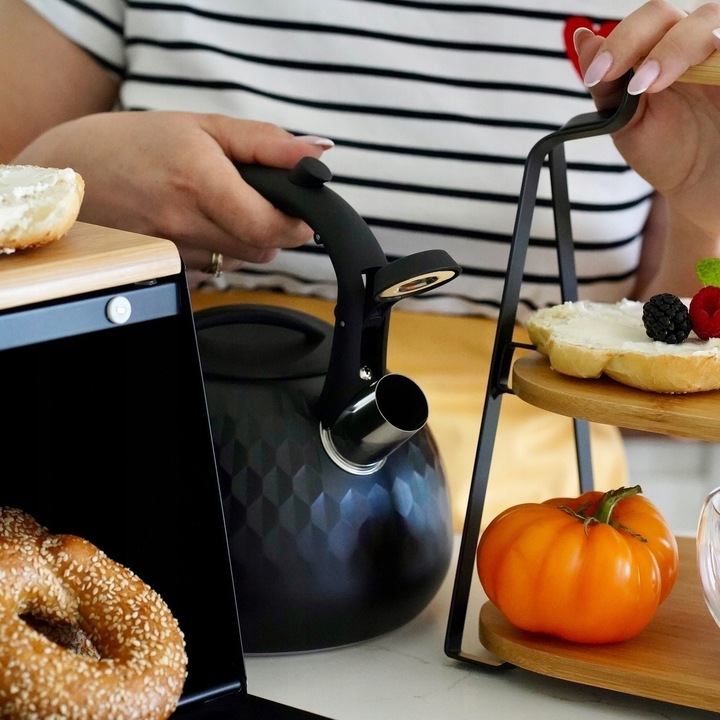 CZAJNIK na GAZ Indukcja BEZDOTYKOWY Gwizdek STAL Konighoffer Mauro 3l