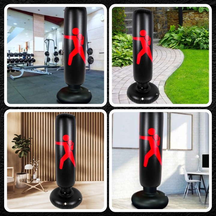 DMUCHANY WOREK BOKSERSKI TRENINGOWY STOJĄCY 160cm