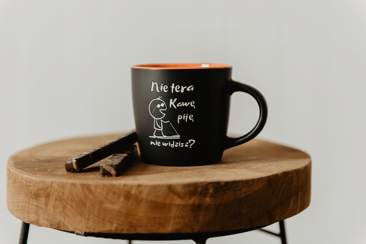 Duży kubek z własnym nadrukiem do kawy herbaty na prezent urodziny