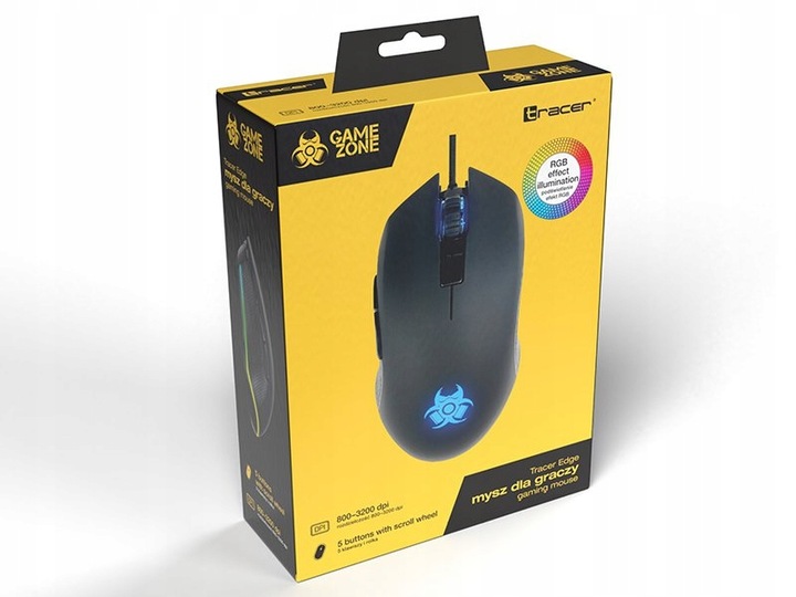 Myszka komputerowa Tracer GAMEZONE Edge RGB USB optyczna