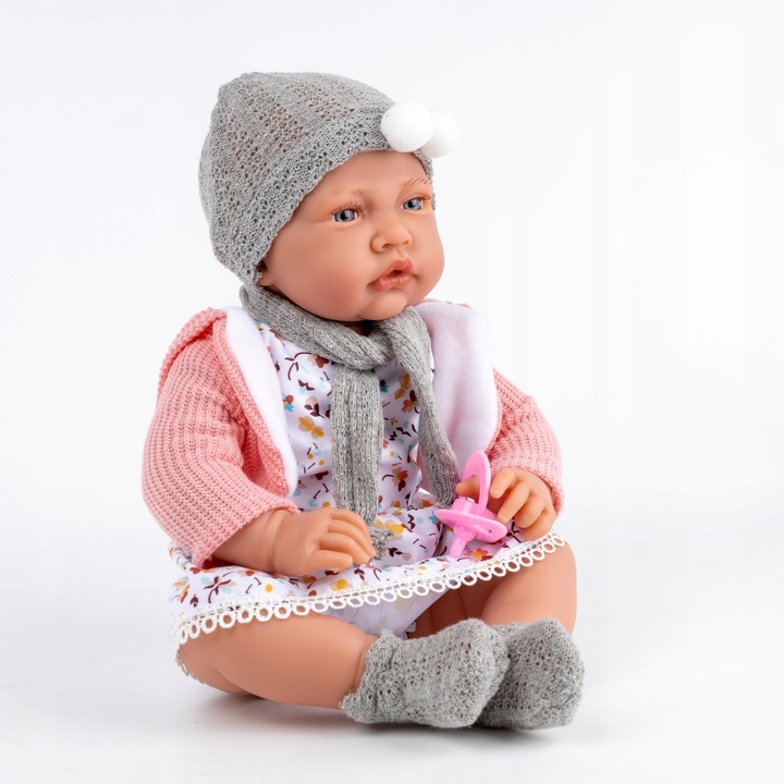 LALKA BOBAS DUŻA INTERAKTYWNA REALISTYCZNA SMOCZEK KINDERPLAY MÓWI 41CM