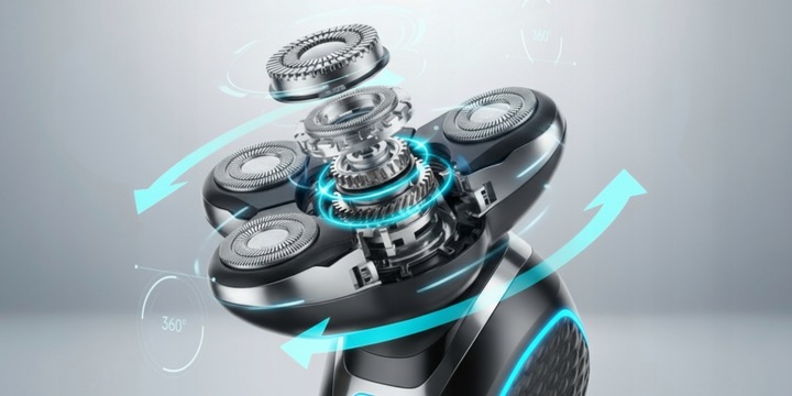 Golarka Męska Akumulatorowa Maszynka Do Golenia Trymer Do Nosa i Brody