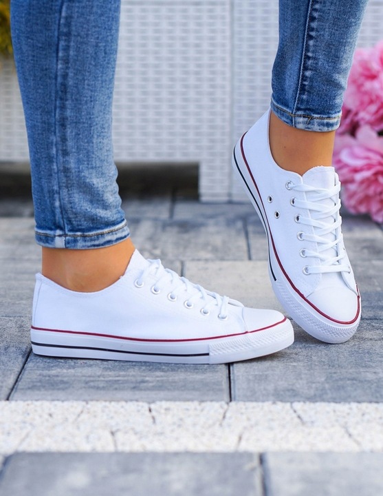 Białe Trampki Tenisówki All White 39