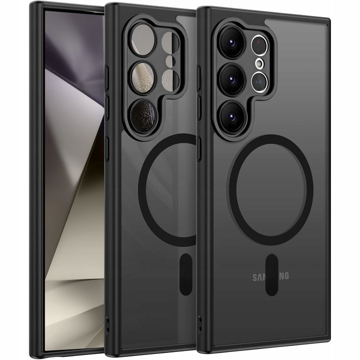 Etui do Samsung Galaxy S25 ULTRA CASE Wzmacniane MATOWE MAGNETYCZNE + SZKŁO