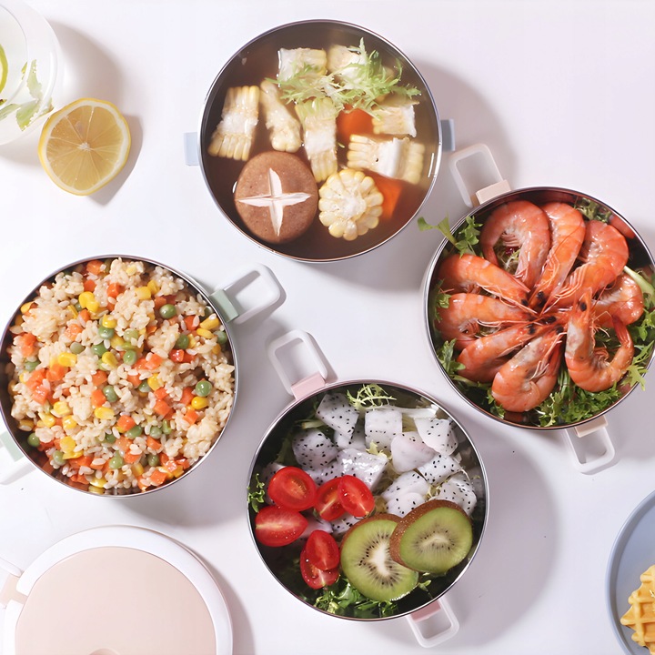 POJEMNIK TERMICZNY NA ŻYWNOŚĆ ZUPĘ OBIADOWY TERMOS STAL NIERDZEWNA 2,8L