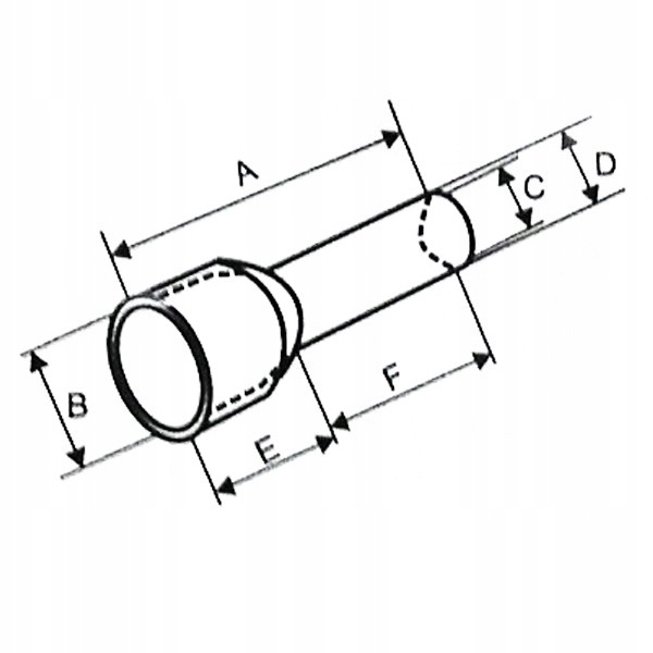TULEJKA IZOLOWANA KABLOWA PODWÓJNA 2x6-14mm 100szt
