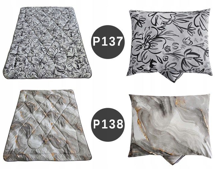 Kołdra całoroczna polska 160x200 +2 poduszki 70x80