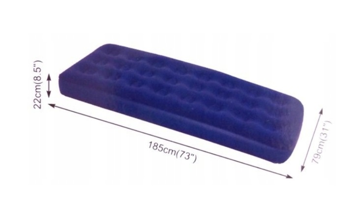 Materac jednoosobowy Welurowy Turystyczny Joinco 185 x 79 x 22 cm