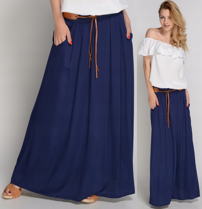 ZWIEWNA DŁUGA SPÓDNICA MAXI DO KOSTEK BOHO ! S,M,L