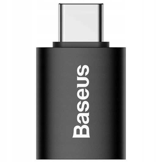Baseus mini przejściówka, adapter USB-C na USB-A