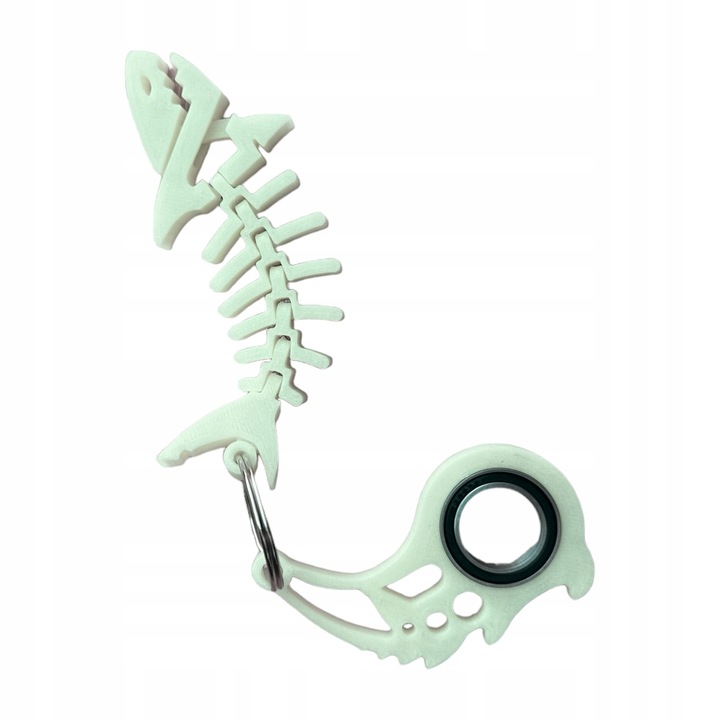 KEYSPINNER Zestaw BRELOCZEK do kluczy Keyrambit Rekin Świecący w ciemności