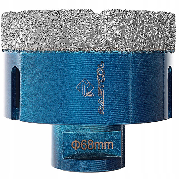 KORONKA DIAMENTOWA 68MM OTWORNICA WIERTŁO M14 DO TWARDEGO GRESU PŁYTEK