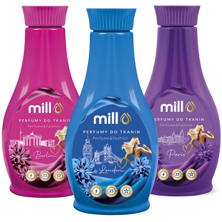 Mill Pro Perfumy do Tkanin Mix Zapachów 480 ml x3