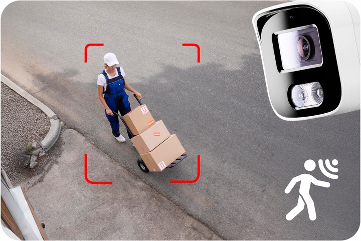 ZESTAW DO MONITORINGU DOMU 8Mpx IP POE 4 KAMERY ZEWNĘTRZNE AUDIO DYSK 2TB