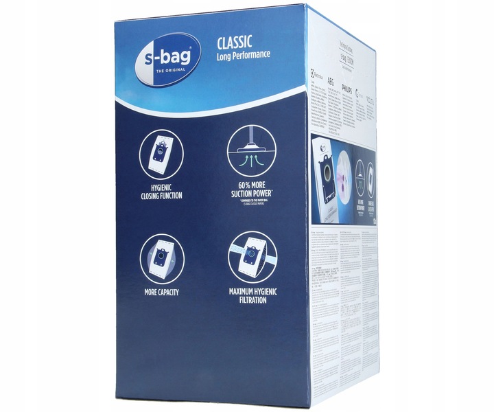 Worki S-Bag Classic 12szt + FILTR HEPA