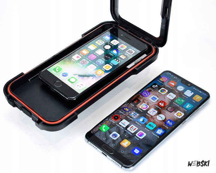 WODOSZCZELNY UCHWYT DO NAWIAGACJI TELEFONU I SAKWA DO KIEROWNICY HULAJNOGI