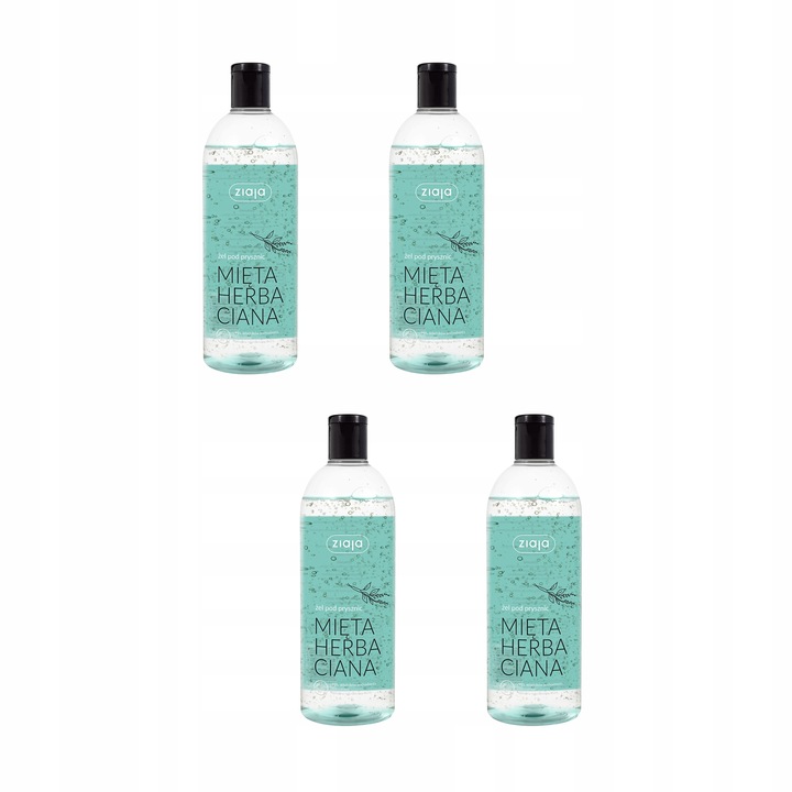 4x Żel pod prysznic Ziaja Mięta Herbaciana 500 ml